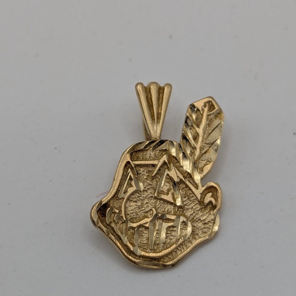 Cleveland Indians Chief Wahoo 14ct gold Pendant